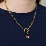 Golden knot necklace