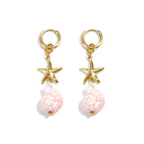 Stainless Steel Drop Earrings Shell Vacation Holiday/Beach Simple Series Women's jewelry