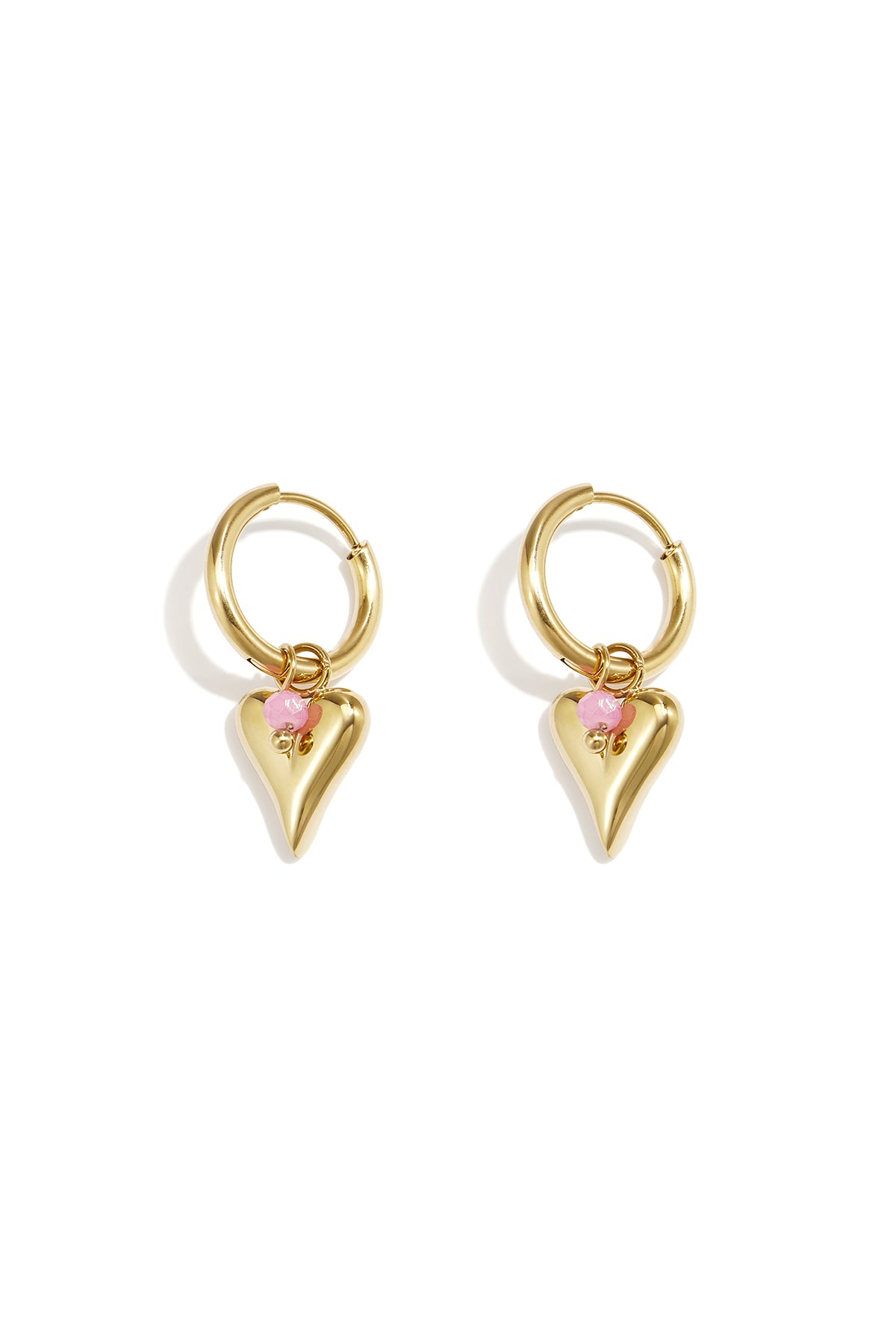 vivid heart earrings