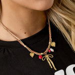 Stainless Steel Pendant necklaces Bow Knot Casual Daily Simple Series Women's jewelry