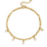 Stainless Steel Anklets Chain Casual Daily Simple Series Women's jewelry