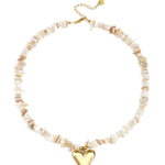 Stainless Steel Beaded Necklaces Heart Vacation Daily Romantic Series Women's jewelry