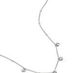 Minimalist necklace with small hearts