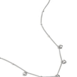 Minimalist necklace with small hearts