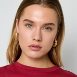 Heart hoop earrings