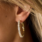 Copper Hoop Earrings Geometric Elegant Christmas Luxurious Series Women's jewelry