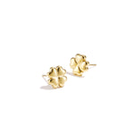 Minimalist clover stud earrings