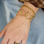 Stainless Steel Cuff Bracelets Heart Casual Daily Simple Series Women's jewelry