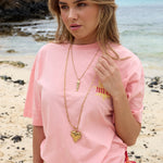 Necklace with moving fish charm
