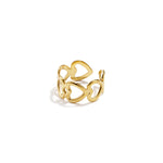 Ring heart connected - Silver Color color