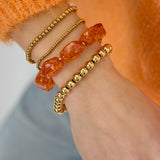 Bracelet set with chunky beads