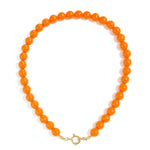 Beaded necklace with front closure - 12mm