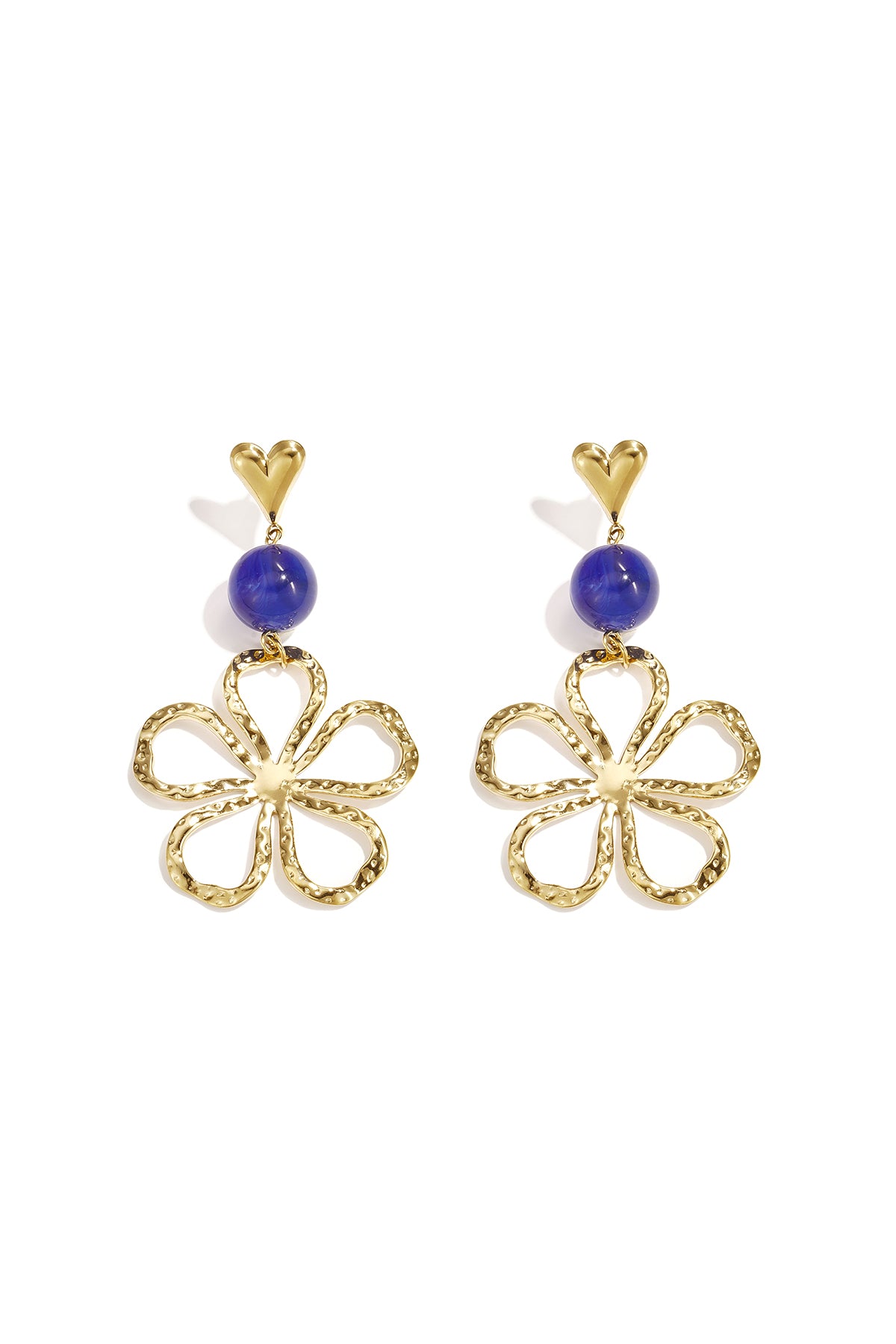Stainless Steel Dangle Earrings Flower Daily Simple Series Women's jewelry