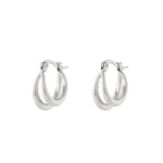 Small double hoop earrings