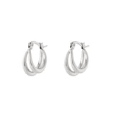 Small double hoop earrings