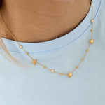 Necklace with stars and stones