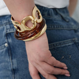 Open oval bangle