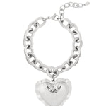 Bold heart Bracelet