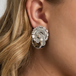 Iron Stud Earrings irregular shape Elegant Christmas Luxurious Series Women's jewelry