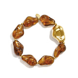Stainless Steel Beaded Bracelets Irregular Shape Casual Daily Simple Series Women's jewelry