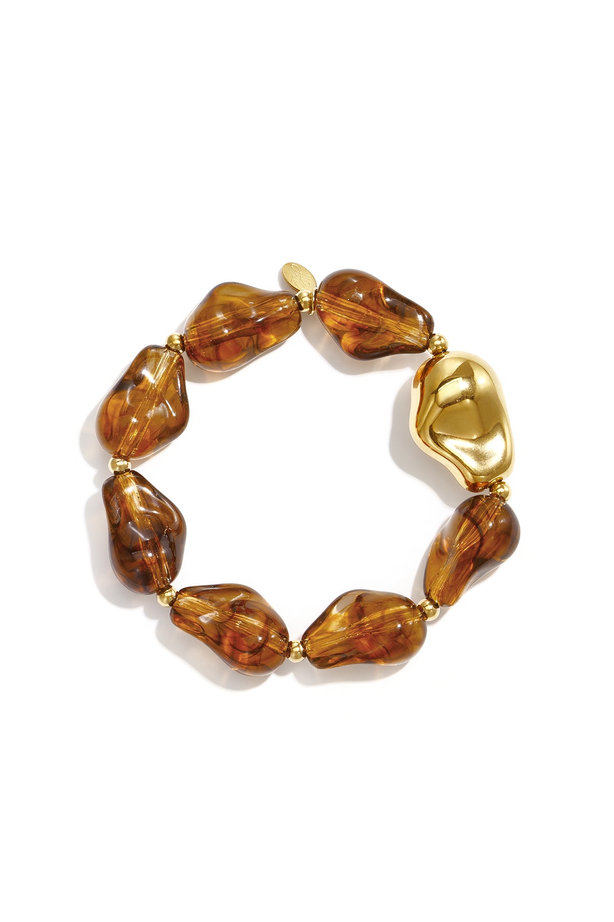 Stainless Steel Beaded Bracelets Irregular Shape Casual Daily Simple Series Women's jewelry
