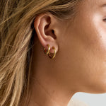 Stainless Steel Earring Sets Circle Simple Simple Series Women's jewelry