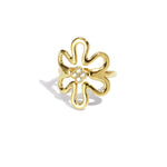 Stainless Steel Statement Rings Flower Casual Daily Simple Series Women's jewelry