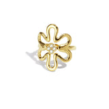 Stainless Steel Statement Rings Flower Casual Daily Simple Series Women's jewelry