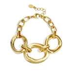 Bracelet with round statement pieces