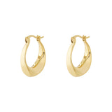 Curve hoop earrings