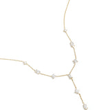 Y-line necklace with stones