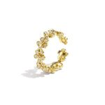 Daisy ring set with stones