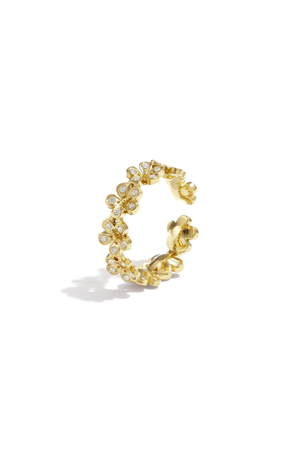 Daisy ring set with stones