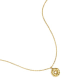 Necklace with donut charm