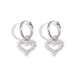 Rhinestone heart Earring
