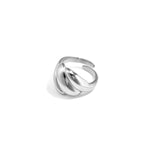 Adjustable statement ring with bubbles
