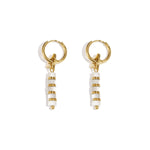 Star earrings with beads