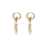 Star earrings with beads