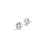 Minimalist clover stud earrings