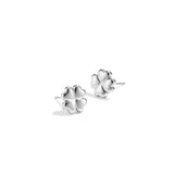 Minimalist clover stud earrings