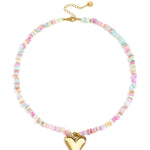 Stainless Steel Beaded Necklaces Heart Vacation Daily Romantic Series Women's jewelry