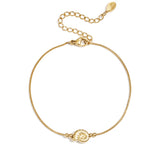 Minimalist bracelet with spiral shell