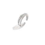 Double ring with small stones