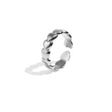 Stainless Steel Minimalist Rings Heart Casual Daily Simple Series Women's jewelry