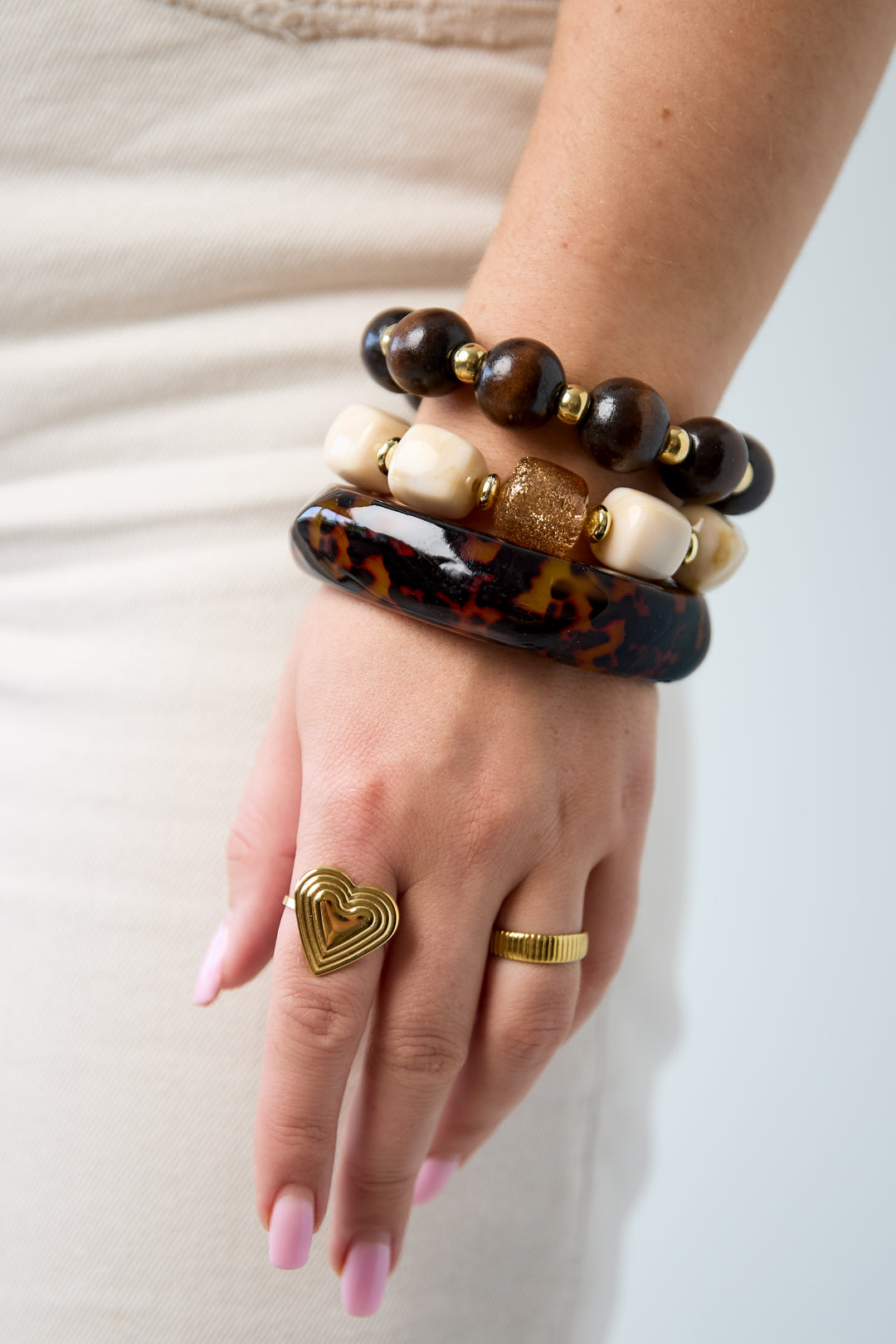 Resin Bangles Leopard Print Classic Daily Simple Series Women's jewelry