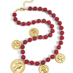 Acrylic Beaded Necklaces Figure Retro Daily Classic Series Women's jewelry