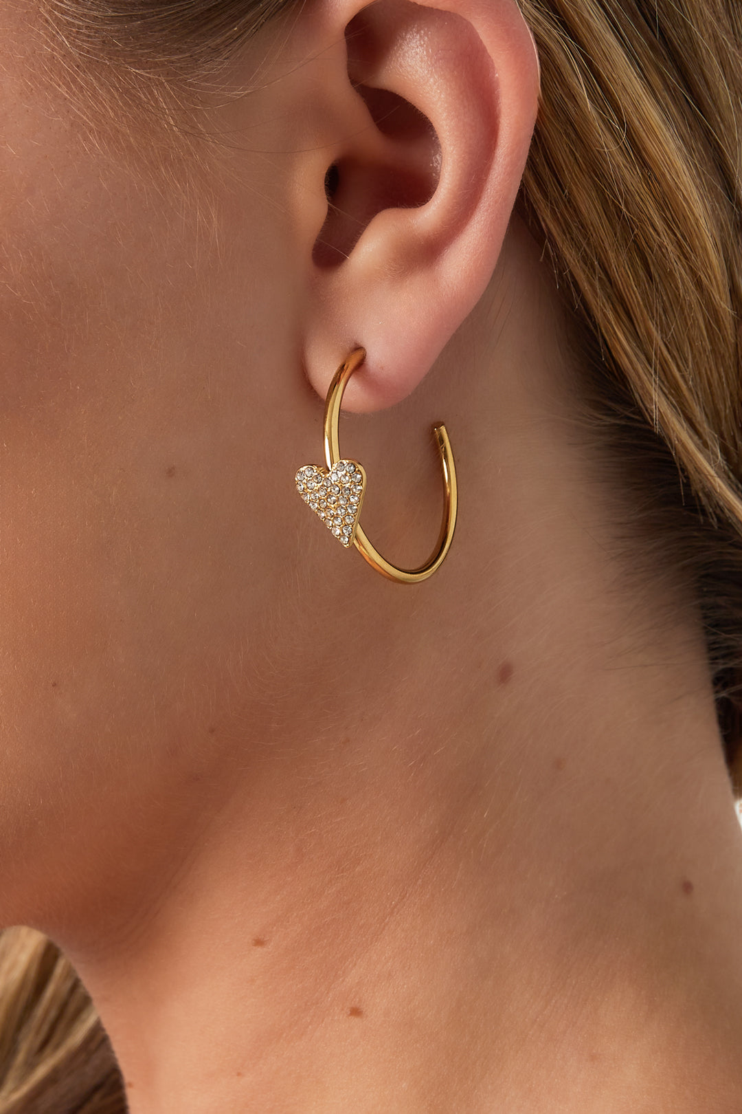 Heart hoop Earrings