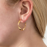 Large Curve Clip Earrings