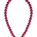 Beaded necklace with front closure - 12mm