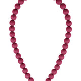 Beaded necklace with front closure - 12mm